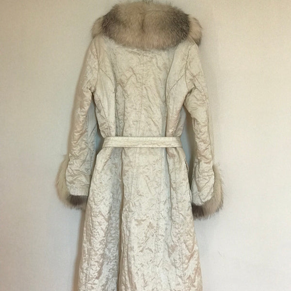 Cappotto Imbottito Bianco Mosco