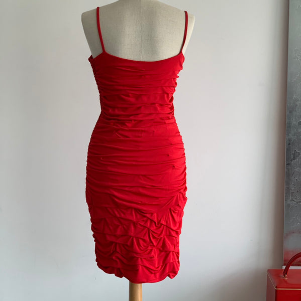 Minidress Drappeggiato Rosso